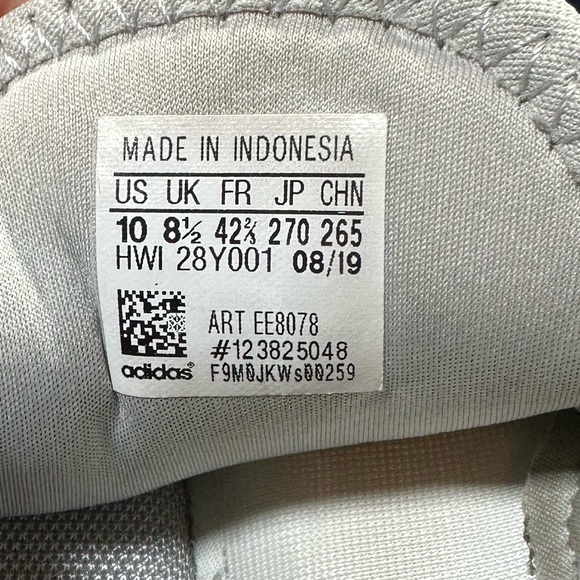 Adidas Cloudfoam Light Gray Sneaker/Tennis/Casual Shoe. Women’s Size 10 Like New - Picture 5 of 7